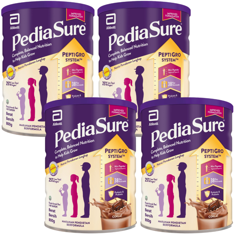 Pediasure 1-10 coco 4 cans