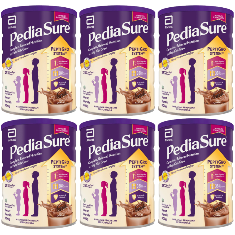 Pediasure 1-10 coco 6 cans